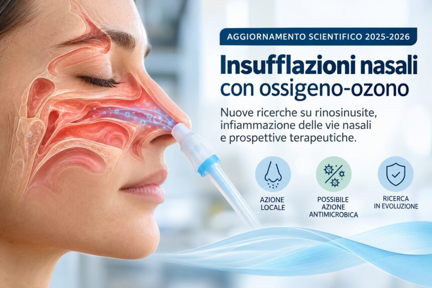 FOTOINSUFLAZIONE Insufflazioni nasali con ossigeno-ozono: le novità della ricerca scientifica 2025-2026